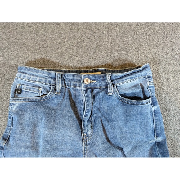 Kancan Jeans Women's 9/28 Blue Estilo Skinny Mid Rise Stretch Med Wash Denim - Picture 5 of 9